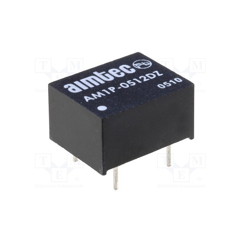 1 pcs x AIMTEC - AM1P-0512DZ - Converter: DC/DC, 1W, Uin: 4.5÷5.5V, Uout: 12VDC, Uout2: -12VDC, DIP8