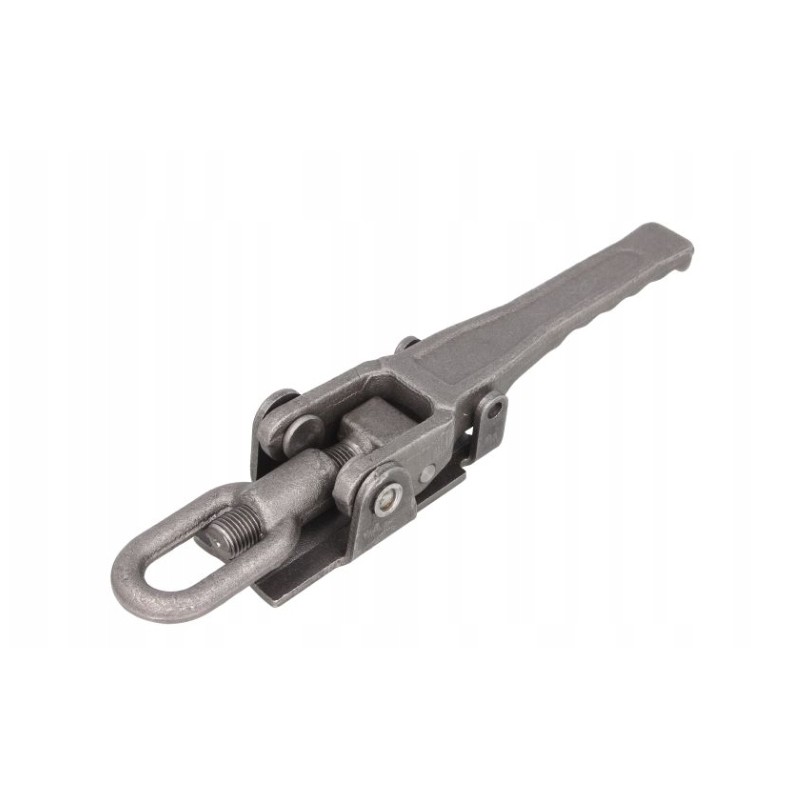 Side closure with eccentric flaps with lock