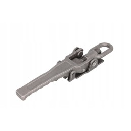 Side closure with eccentric flaps with lock