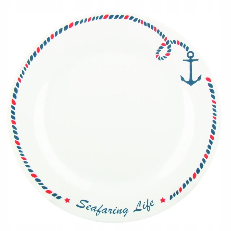 Set of 6 marine plates for boats