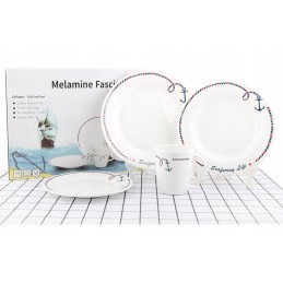 Set of 6 marine plates for boats