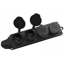 Adapter, CEE plug, 230v socket, IP44 adapter