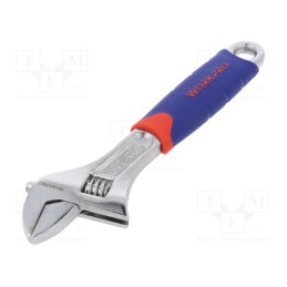 1 pcs x Workpro - W072009 - Wrench, adjustable, Tool material: chrome-vanadium steel, 200mm