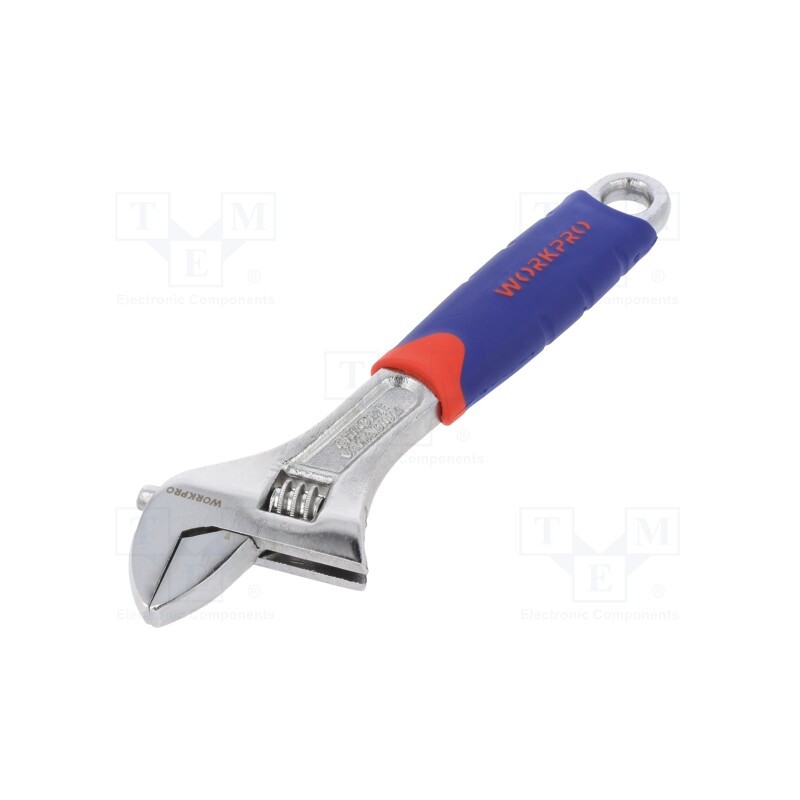 1 pcs x Workpro - W072009 - Wrench, adjustable, Tool material: chrome-vanadium steel, 200mm