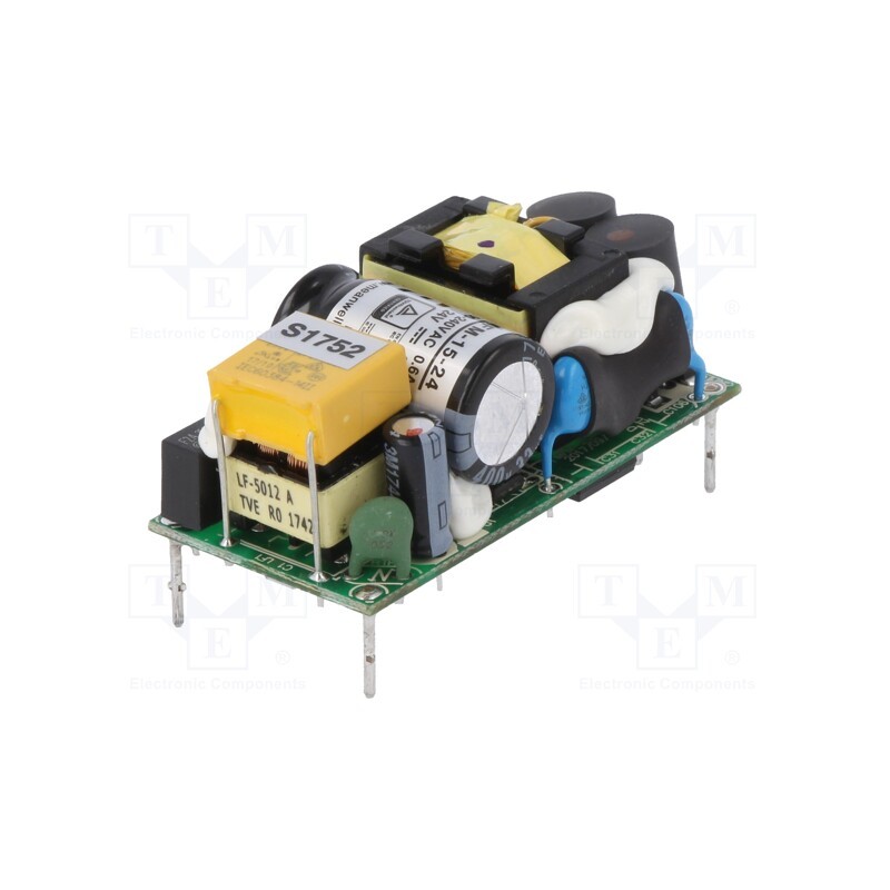 1 pcs x MEAN WELL - MFM-15-24 - Converter: AC/DC, 15W, 80÷264VAC, 24VDC, Iout: 630mA, OUT: 1, 86.5%