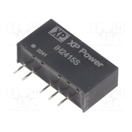 1 pcs x XP POWER - IH2415S - Converter: DC/DC, 2W, Uin: 24V, Uout: 15VDC, Uout2: -15VDC, Iout: 66mA