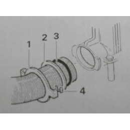Complete clamp for truma s3002 heating pipe