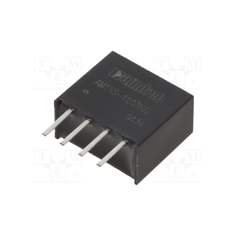 1 pcs x AIMTEC - AM1SS-1203SJZ - Converter: DC/DC, 1W, Uin: 10.8÷13.2V, Uout: 3.3VDC, Iout: 303mA