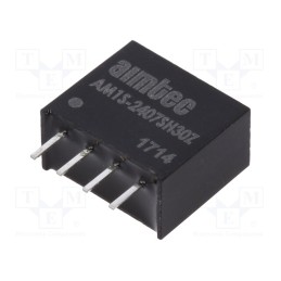 1 pcs x AIMTEC - AM1S-2407SH30Z - Converter: DC/DC, 1W, Uin: 21.6÷26.4V, Uout: 7.2VDC, Iout: 139mA