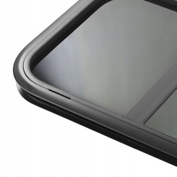 Rounded corner windows with sliding opening