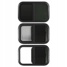 Rounded corner window with a sliding opening