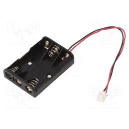 1 pcs x KEYSTONE - 2480CN - Holder, AAA,R03, Batt.no: 3, 3pin,leads 150mm,terminal