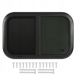 Rounded corner window 60x50cm rv window
