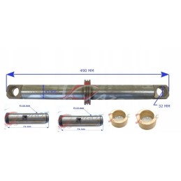 Piston rod of the power steering cylinder for the GPW double-sided trolley