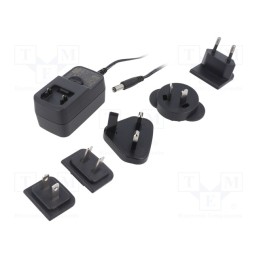 1 pcs x XP POWER - VER12US050-JA - Power supply: switched-mode, plug, 5VDC, 2.1A, 12W, Out: 5,5/2,5