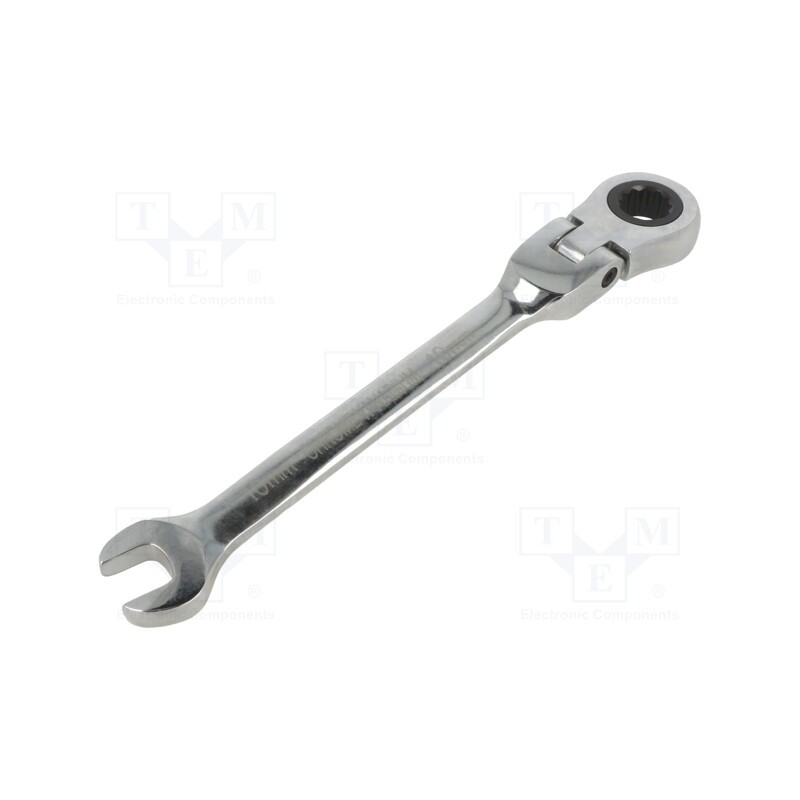1 pcs x BM GROUP - 16610 - Wrench, combination spanner,with ratchet,with joint, 10mm