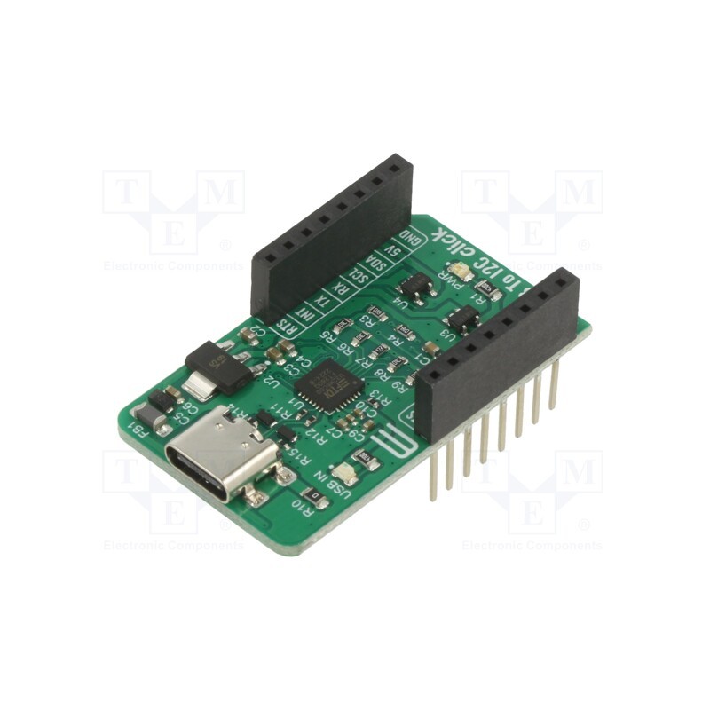1 pcs x MIKROE - USB TO I2C CLICK - Click board, adapter, I2C,UART,USB, FT260, prototype board