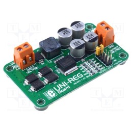 1 pcs x MIKROE - UNI-REG BOARD - Multiadapter, screw terminal, Comp: LM2576-ADJ, prototype board