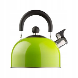Tourist kettle with whistle, green, 2l