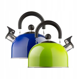 Tourist kettle with whistle, green, 2l