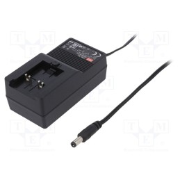 1 pcs x MEAN WELL - GE40I24-P1J - Power supply: switched-mode, plug, 24VDC, 1.67A, 40W, Out: 5,5/2,1