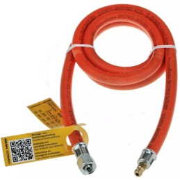 Hose gas pipe gok ps10bar g1 4lh x stn quick connector 200 cm