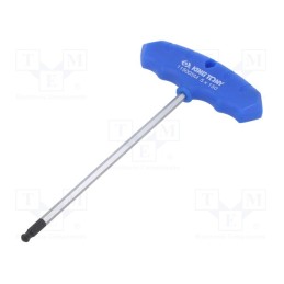 1 pcs x KING TONY - 115005MR - Wrench, hex key,spherical, HEX 5mm, Overall len: 188mm