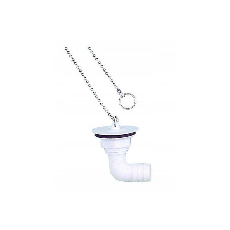 Water drain for the washbasin, 19mm, 3-4 angle