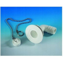 Water drain for the washbasin, 19mm, 3-4 angle