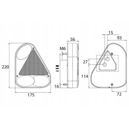 Combination rear lamp ft 77 left