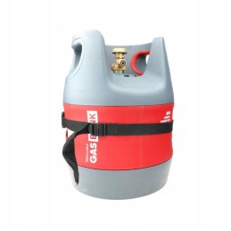 Gas cylinder belt for mounting in a gas bank camper