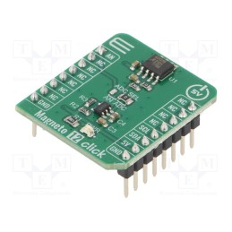 1 pcs x MIKROE - MAGNETO 12 CLICK - Click board, magnetic field sensor, analog,I2C, A31315, 5VDC