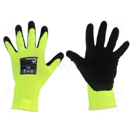 1 set x WONDER GRIP - 52934 - Protective gloves, Size: 7,S, green (light), polyester, Opty