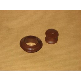 Large rosette for a push-in furniture lock