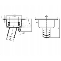 Water filler 40 mm without plug for Zadi campers, yachts