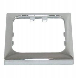 Single chrome Haba socket cover for a camper