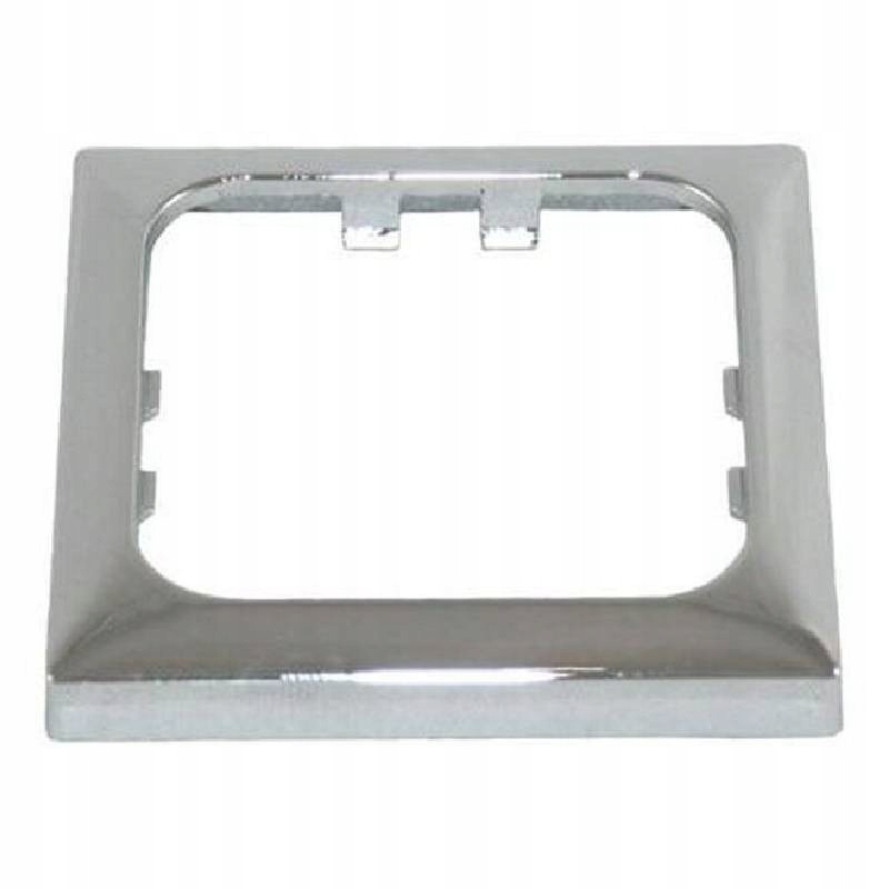 Single chrome Haba socket cover for a camper