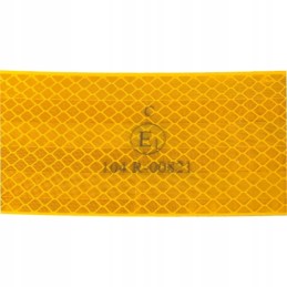 Yellow contour reflective foil tape, 3 m