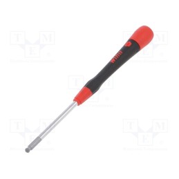 1 pcs x WIHA - 42442 - Screwdriver, hex key,spherical, precision, HEX 9/64'
