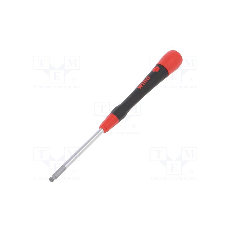 1 pcs x WIHA - 42442 - Screwdriver, hex key,spherical, precision, HEX 9/64'