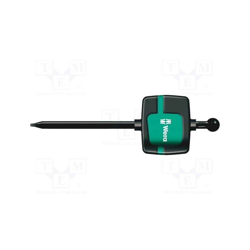 1 pcs x WERA - 5026352001 - Screwdriver, Torx®, TX08, Blade length: 40mm, Overall len: 69mm