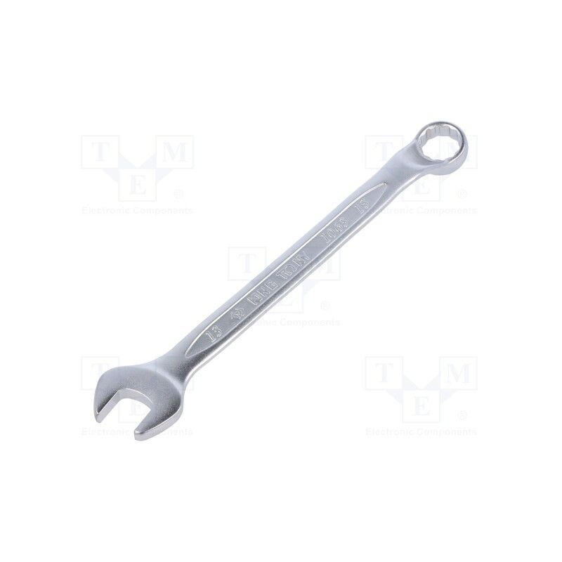 1 pcs x KING TONY - 1063-13 - Wrench, bent,combination spanner, 13mm, Chrom-vanadium steel