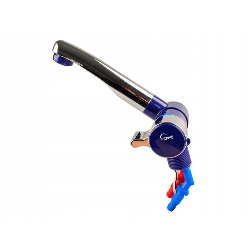 Spout faucet mixer London chrome navy blue Turismus