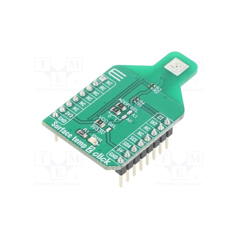 1 pcs x MIKROE - SURFACE TEMP 2 CLICK - Click board, temperature sensor, I2C, ADT7422, prototype board