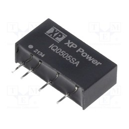 1 pcs x XP POWER - IQ0505SA - Converter: DC/DC, 1W, Uin: 5V, Uout: 5VDC, Iout: 200mA, SIP, 85kHz, THT