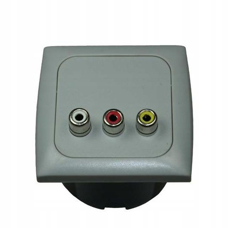 C line audio socket, isobox frame, gray haba