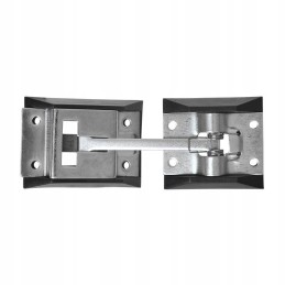 Lock, galvanized door holder