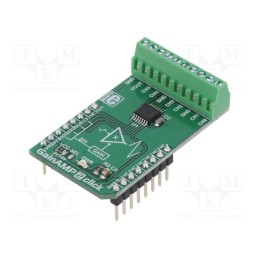 1 pcs x MIKROE - GAINAMP 2 CLICK - Click board, amplifier, analog,SPI, MCP6S26, prototype board