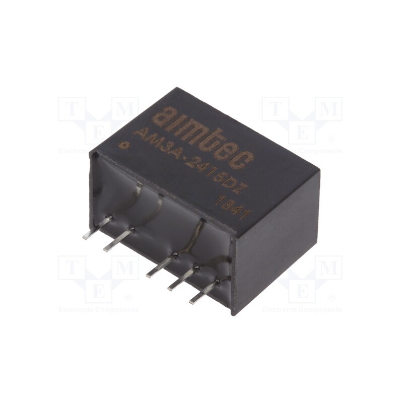 1 pcs x AIMTEC - AM3A-2415DZ - Converter: DC/DC, 3W, Uin: 9÷36V, Uout: 15VDC, Uout2: -15VDC, SIP6