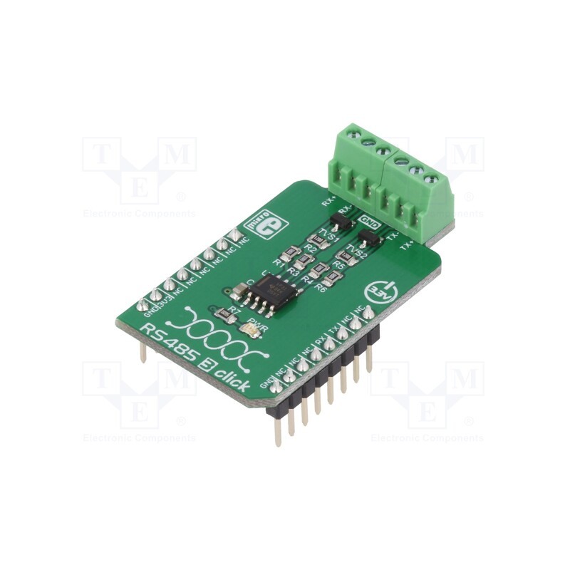 1 pcs x MIKROE - RS485 3 CLICK - Click board, RS485, RS422 / RS485,UART, SN65HVD31DR, 3.3VDC